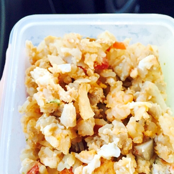 幼児食 筑前煮リメイクの炒飯 レシピ 作り方 By みゅうしろ 楽天レシピ